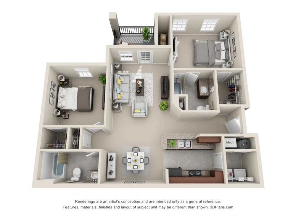 The Gibson floor plan
